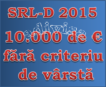 Bani pentru firme debutante SRL-D-2015 10000 de euro adivisa