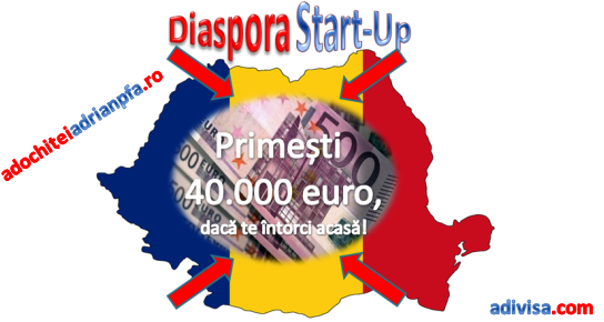 Diaspora Start-Up – 40.000 de euro pentru romanii care se intorc sa deschida afaceri in tara