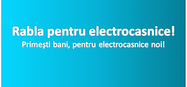 Vrei să primești bani pentru un frigider nou sau o mașină de spălat mai bună? A început programul rabla pentru electrocasnice!